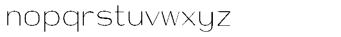 Shiftea Light Condensed Font LOWERCASE