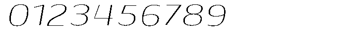 Shiftea Light Expanded Italic Font OTHER CHARS