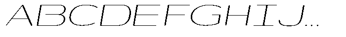 Shiftea Light Expanded Italic Font UPPERCASE