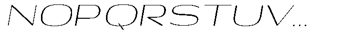 Shiftea Light Expanded Italic Font UPPERCASE