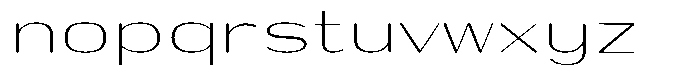 Shiftea Light Expanded Font LOWERCASE