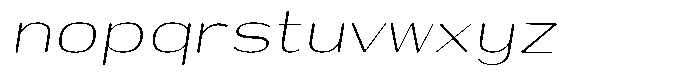 Shiftea Light Italic Font LOWERCASE