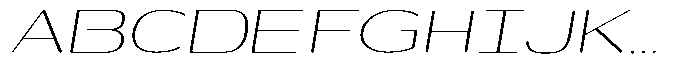 Shiftea Light Sem Exp Italic Font UPPERCASE