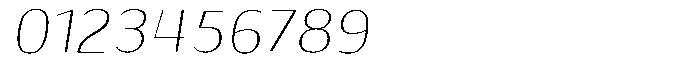 Shiftea Light Semi Condensed Italic Font OTHER CHARS
