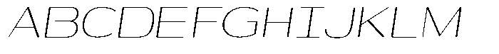 Shiftea Light Semi Condensed Italic Font UPPERCASE