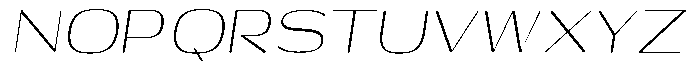 Shiftea Light Semi Condensed Italic Font UPPERCASE