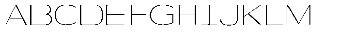 Shiftea Light Semi Condensed Font UPPERCASE