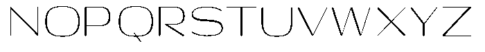 Shiftea Light Semi Condensed Font UPPERCASE