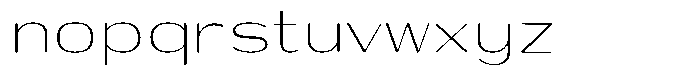 Shiftea Light Font LOWERCASE