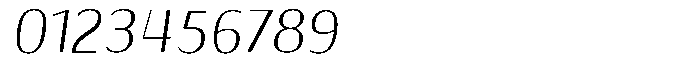 Shiftea Medium Condensed Italic Font OTHER CHARS