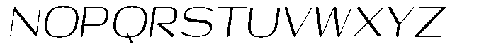 Shiftea Medium Condensed Italic Font UPPERCASE