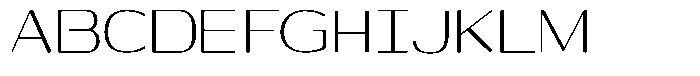 Shiftea Medium Condensed Font UPPERCASE