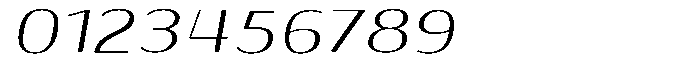 Shiftea Medium Expanded Italic Font OTHER CHARS