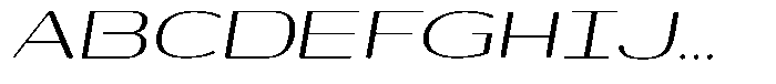 Shiftea Medium Expanded Italic Font UPPERCASE