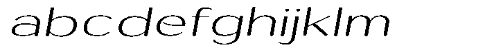 Shiftea Medium Expanded Italic FONT