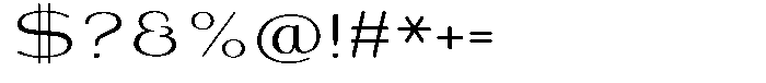 Shiftea Medium Expanded Font OTHER CHARS