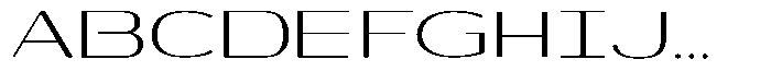 Shiftea Medium Expanded Font UPPERCASE