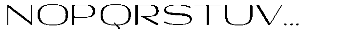 Shiftea Medium Expanded Font UPPERCASE