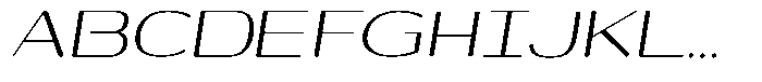 Shiftea Medium Italic Font UPPERCASE