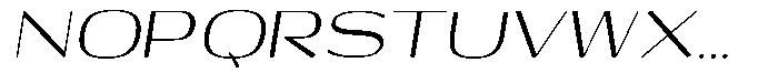 Shiftea Medium Italic Font UPPERCASE