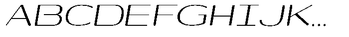 Shiftea Medium Sem Exp Italic Font UPPERCASE