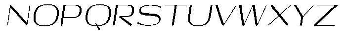 Shiftea Medium Semi Condensed Italic Font UPPERCASE