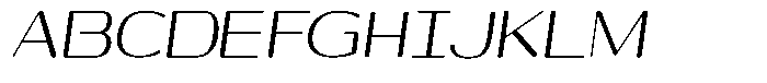 Shiftea Sem Bold Condensed Italic Font UPPERCASE