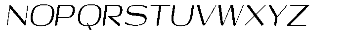 Shiftea Sem Bold Condensed Italic Font UPPERCASE