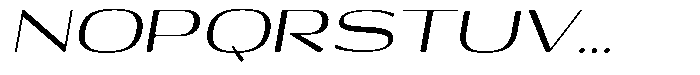Shiftea Sem Bold Exp Italic Font UPPERCASE