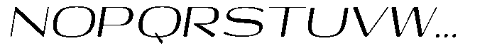 Shiftea Sem Bold Sem Exp Italic Font UPPERCASE