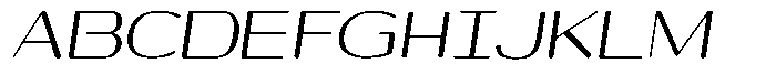 Shiftea Sem Bold Semi Condensed Italic Font UPPERCASE