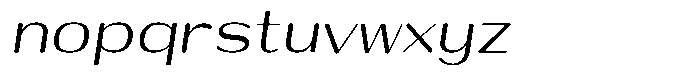 Shiftea Sem Bold Semi Condensed Italic Font LOWERCASE