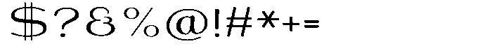 Shiftea Semi Bold Expanded Font OTHER CHARS