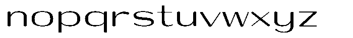 Shiftea Semi Bold Expanded Font LOWERCASE