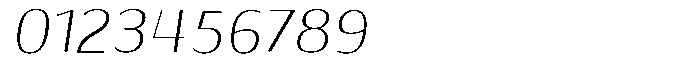 Shiftea Semi Condensed Italic Font OTHER CHARS