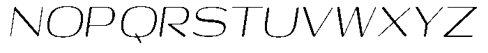 Shiftea Semi Condensed Italic Font UPPERCASE