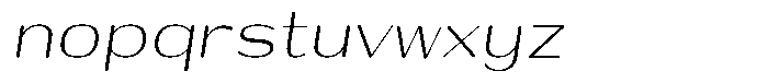 Shiftea Semi Condensed Italic Font LOWERCASE