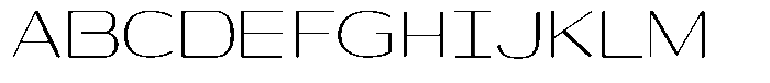 Shiftea Semi Condensed Font UPPERCASE