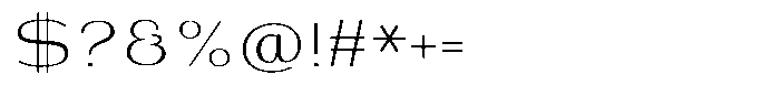 Shiftea Semi Expanded Font OTHER CHARS
