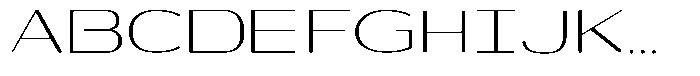 Shiftea Semi Expanded Font UPPERCASE