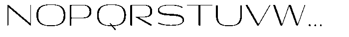 Shiftea Semi Expanded Font UPPERCASE