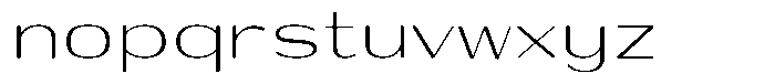 Shiftea Semi Expanded Font LOWERCASE