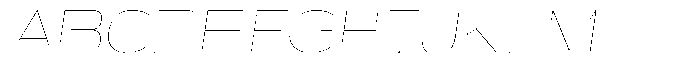 Shiftea Thin Condensed Italic Font UPPERCASE