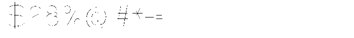 Shiftea Thin Condensed Font OTHER CHARS