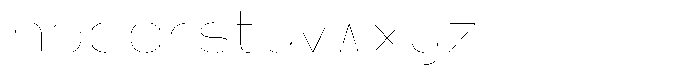 Shiftea Thin Condensed Font LOWERCASE