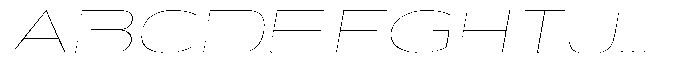 Shiftea Thin Expanded Italic Font UPPERCASE