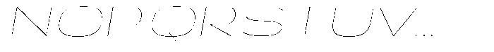 Shiftea Thin Expanded Italic Font UPPERCASE
