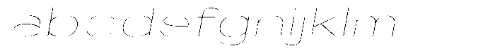 Shiftea Thin Expanded Italic FONT