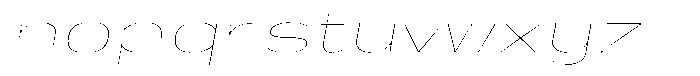 Shiftea Thin Expanded Italic Font LOWERCASE