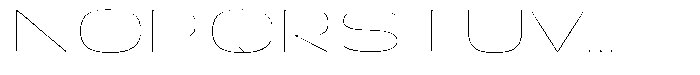 Shiftea Thin Expanded Font UPPERCASE